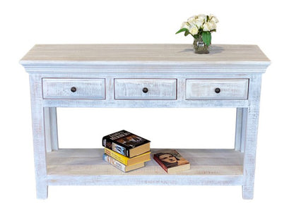 JAKARTA (AUSSIE MADE) 3 DRAWER CONSOLE TABLE - 750(H) X 1200(W) X 400(D) - ASSORTED PAINTED COLOURS