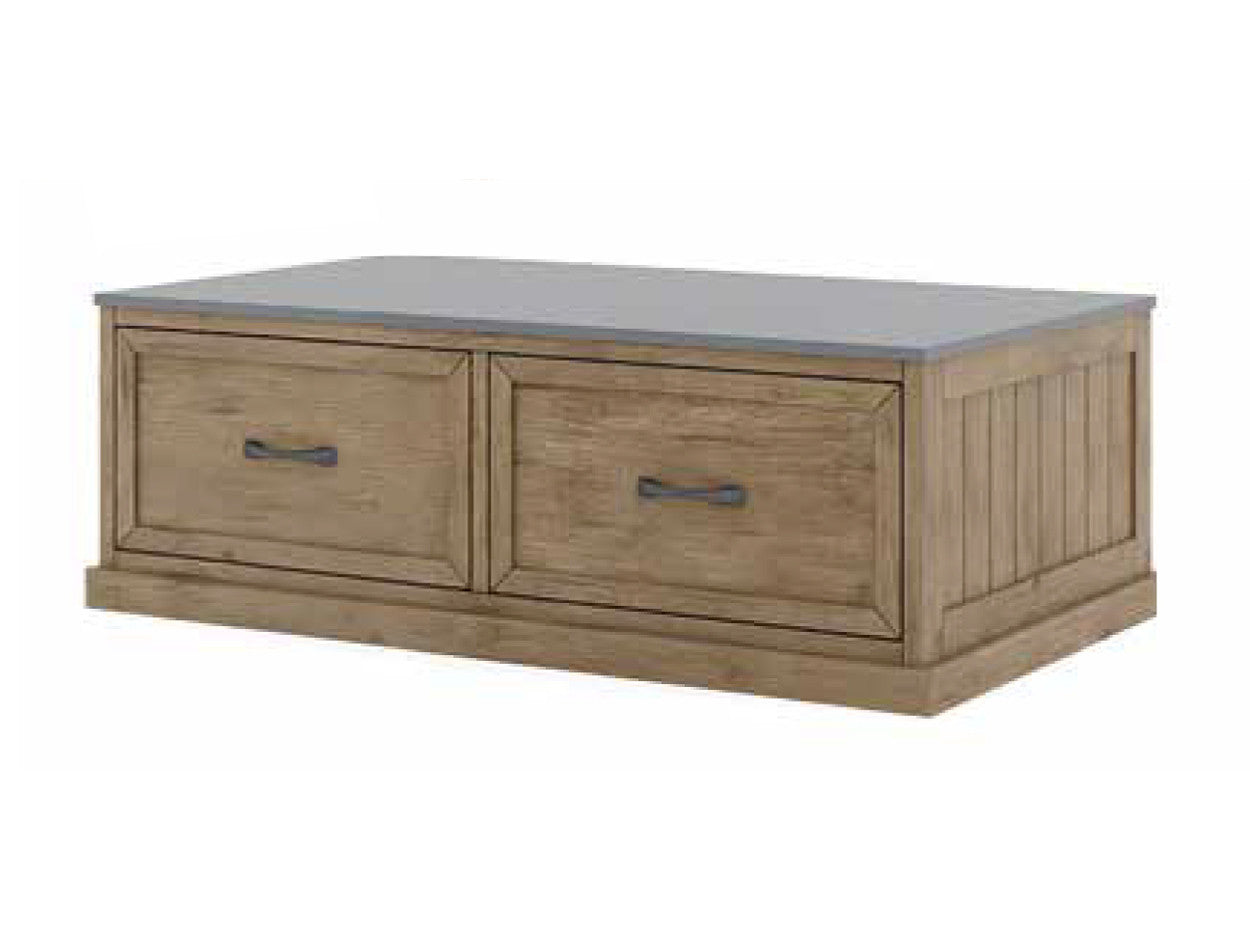 Palmer 2 Drawer Coffee Table - As Pictured