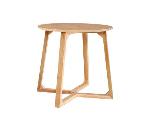 LESLIE ROUND WOODEN COFFEE TABLE - NATURAL