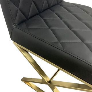CYRENE 7 PIECE DINING SETTING 1800(W) -  TITANIUM GOLD