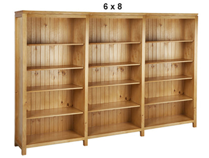 CALISTOGA (AUSSIE MADE) BOOKCASE (4 SECTIONS) PIGEON PAIRED COLLECTION - ASSORTED STAINED COLOURS - STARTING FROM $1999