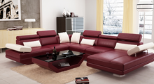 GORICA CORNER LOUNGE SUITE WITH CHAISE (K5009) WITH MATCHING COFFEE TABLE - CHOICE OF LEATHER AND ASSORTED COLOURS AVAILABLE