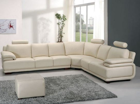 TERRY  LEATHER  CORNER LOUNGE (MODEL- G1087) - CHOICE OF LEATHER AND ASSORTED COLOURS AVAILABLE