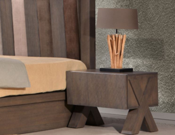 Paragon 1 Drawer Bedside Table (22-9-15) - Belgian Oak