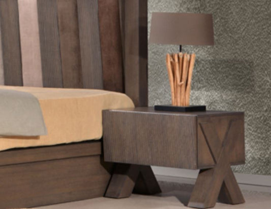 Paragon 1 Drawer Bedside Table (22-9-15) - Belgian Oak