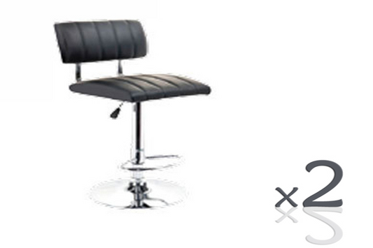 PORT BAR STOOL (SET OF 2) - BLACK (3360) OR WHITE (3361)