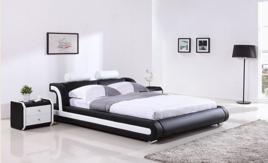 QUEEN  WILLOW  LEATHERETTE BED ONLY   (G993#) - ASSORTED COLORS