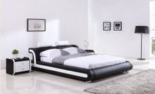 QUEEN  WILLOW  LEATHERETTE BED ONLY   (G993#) - ASSORTED COLORS