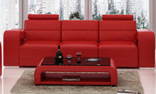 BENSALEM 3 SEATER  LEATHERETTE  SOFA (MODEL-F3008D)  - ASSORTED COLOURS