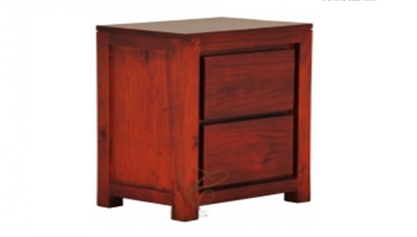 AMSTERDAM 2 DRAWER  BEDSIDE  (BS 002  TA) - ASSORTED COLOURS