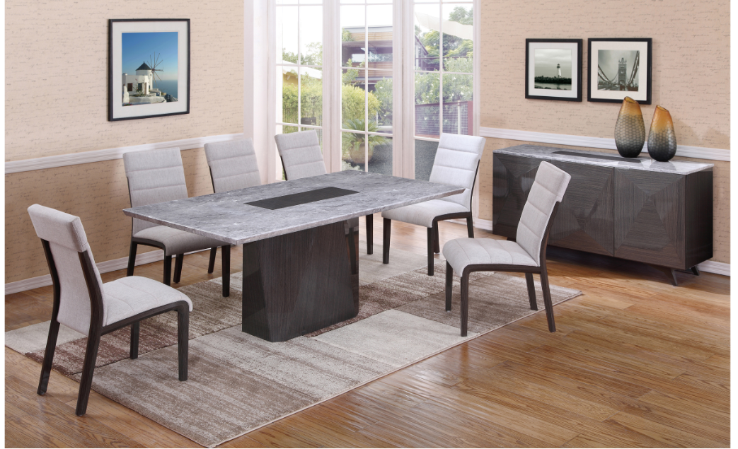 Cape (9003) Dining Table 2000(L) X 900(W) - (MODEL-12-25-15-14) - Grey