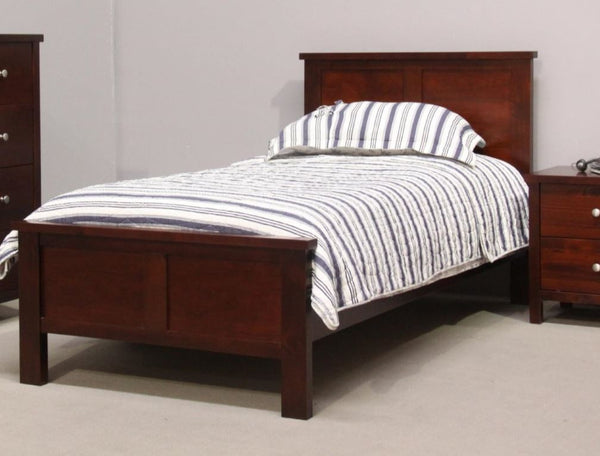 KING SINGLE THERON PANEL BED - (MODEL:2-9-12-12-29) - AS PICTURED