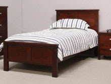 KING SINGLE THERON PANEL BED - (MODEL:2-9-12-12-29) - AS PICTURED