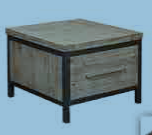 Cember (1) One Drawer Lamp Table 600(W) - (16-15-18-20-12-1-14-4) - Walnut