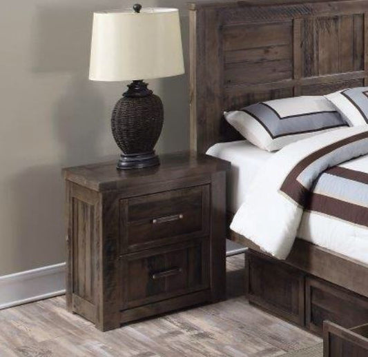 Emperor 2 Drawer Bedside (#2105) - Cocoa