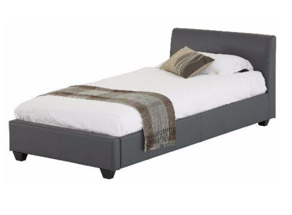 QUEEN  BELLA FABRIC BED - CREAM