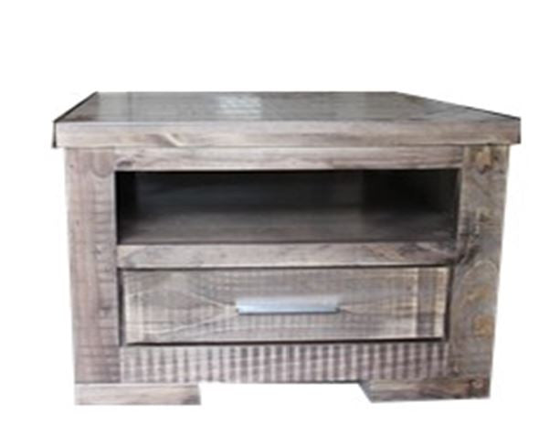 Rustic 1 Drawer Lamp Table (RTLT) 650(W) - Rustic
