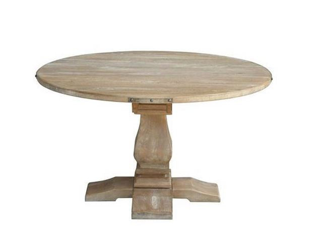 UTAH (UT-001) ROUND DINING TABLE ONLY (WITHOUT DINING CHAIRS) - 1350(D) - HONEY WASH