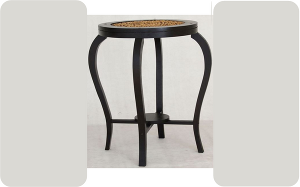 ORNAMENT BAR TABLE  - 1000(H) * 700(D) - CHOCOLATE