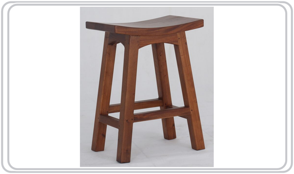 LATSON WOODEN BAR STOOL / KITCHEN BENCH (BR067WD) - SEAT: 670(H) - LIGHT  PECAN