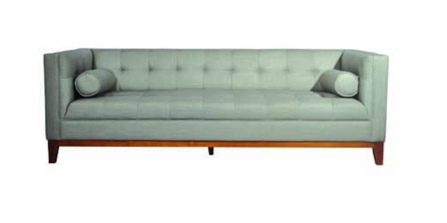 Calvin Three (3) Seater Sofa With Arm Cushions - Light Grey