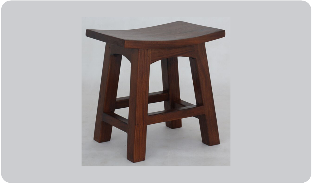 Zima Wooden Bar Stool (BR 048 WD) - Seat: 480(H) - Mahogany Or Chocolate