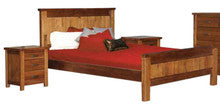 KING MONTANA (3043) FULL PANEL 3 PIECE BEDSIDE  BEDROOM SUITE - MOUNTAIN GUM