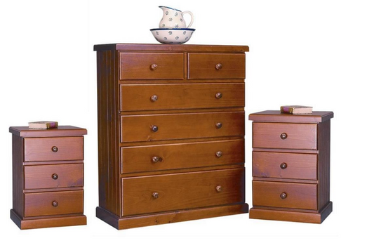 ALEXIA (AUSSIE MADE) 3 PIECE TALLBOY CHEST SET - ASSORTED COLOURS