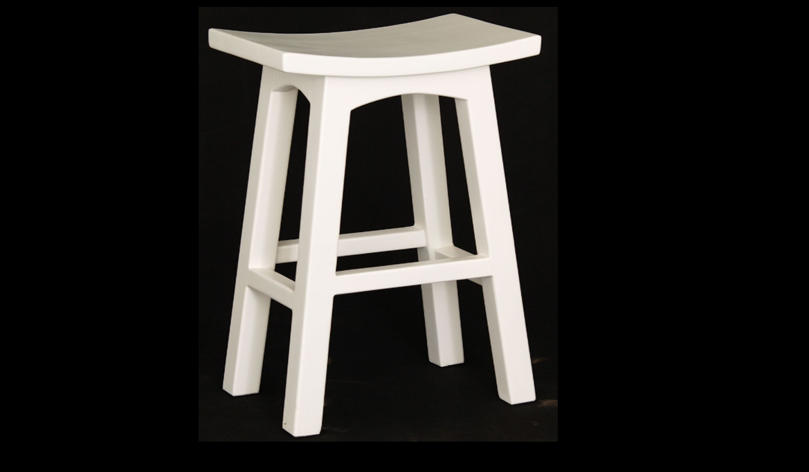 LATSON WOODEN BAR STOOL / KITCHEN BENCH (BR077WD) - SEAT: 770(H) - WHITE