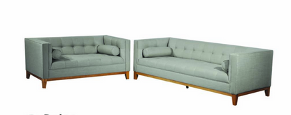CALVIN THREE (3) + TWO (2) SEATER LOUNGE SUITE - DARK GREY