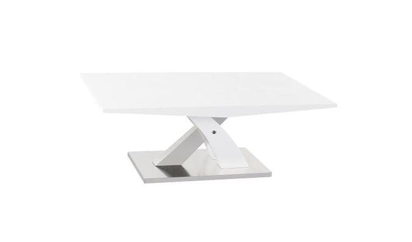 ASHLEY COFFEE TABLE (WD-018)  -  1200(W) X 700(D)- HIGH GLOSSY  WHITE