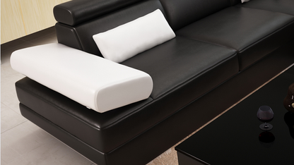 GORICA CORNER LOUNGE SUITE WITH CHAISE (K5009) WITH MATCHING COFFEE TABLE - CHOICE OF LEATHER AND ASSORTED COLOURS AVAILABLE