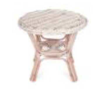 ROUND   (DET760)  SIDE TABLE  -  WHITE WASH