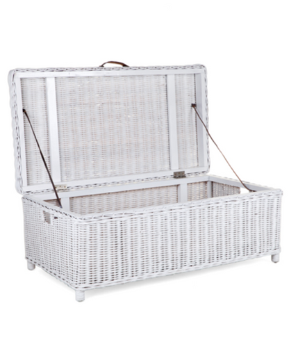 MARLENE STORAGE TRUNK (DET7926) - 450(H) x 1160(W) x  600(D) - WHITE