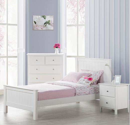 King Single Empress (AUSSIE MADE) Hardwood / Veneer Bed - Assorted Colours