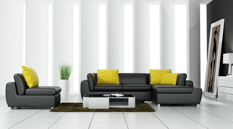 BELSTAN  (F3014)  CORNER LOUNGE SUITE EXCLUDING  COFFEE TABLE - CHOICE OF LEATHER AND ASSORTED COLOURS AVAILABLE