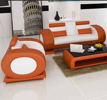 CAEIN  (R7004D)  3 SEATER + 1 SEATER + 1 SEATER LOUNGE  - CHOICE OF LEATHER AND ASSORTED COLOURS AVAILABLE