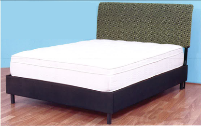 KING BERIMA FABRIC BED HEAD ONLY   - ASSORTED COLOURS (W/B FABRIC)