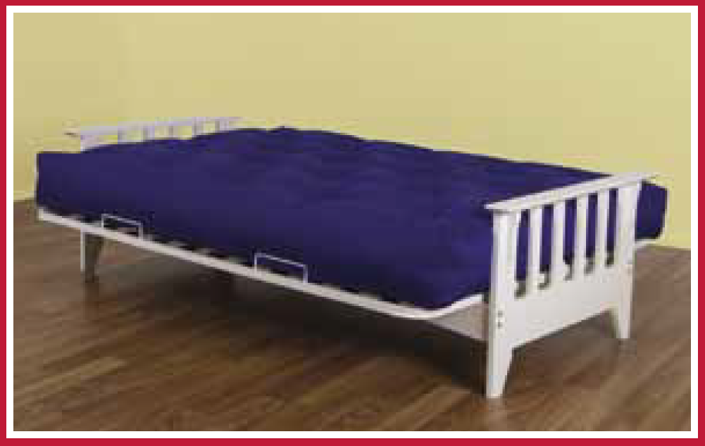 STATES FUTON SOFA BED EXCLUDING MATTRESS (MODEL 4-5-12-20-1) - CHERRY STAIN (NOT AS PICTURED)