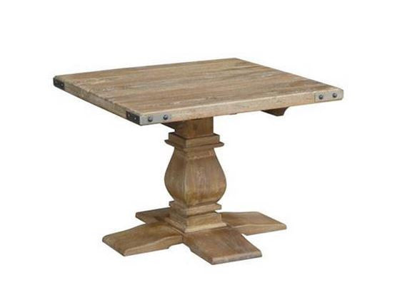 Utah (UT-005) Lamp Table - 700(W) X 700(D) - Honey Wash