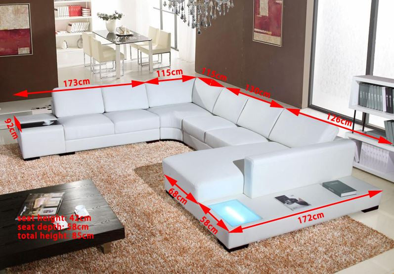 COLUMBIA (G1010) LEATHER/ETTE COMBINATION CORNER CHAISE LOUNGE SUITE - ASSORTED COLOURS