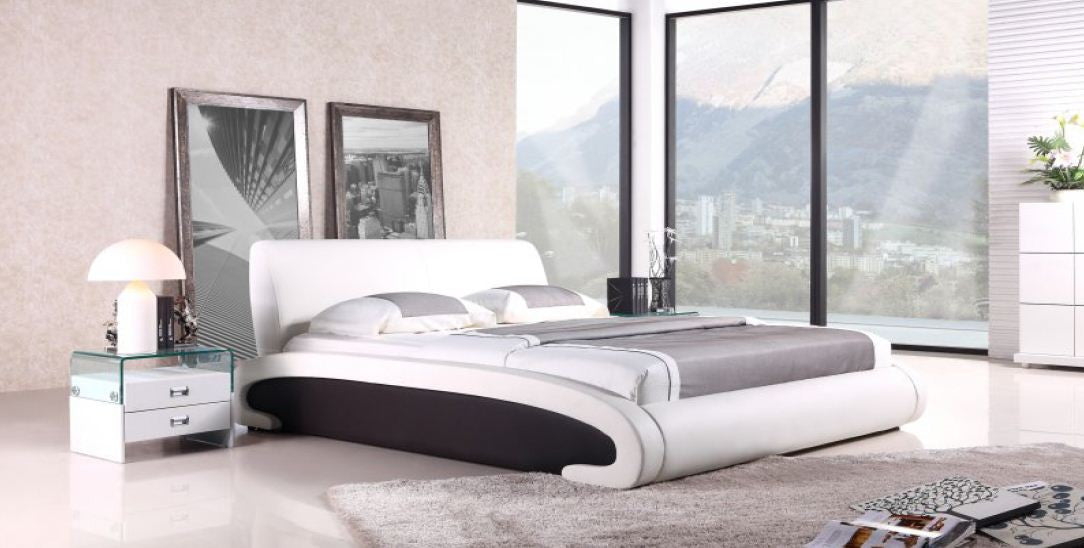 QUEEN FIRMO  LEATHERETTE  BED  (CD042) - ASSORTED COLORS AVAILABLE
