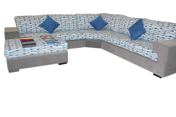ANTHONY FABRIC  UPHOLSTERED CHAISE  LOUNGE SUITE