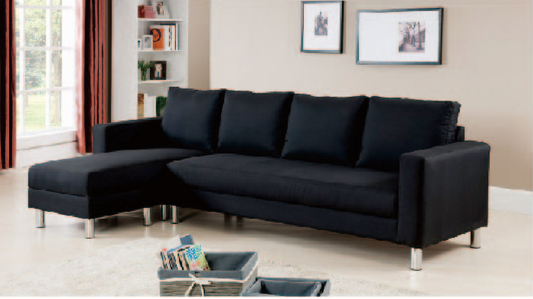 Bella (MODEL:TM-890) Leatherette LHF Or RHF 3 Seater Chaise - Assorted Colours