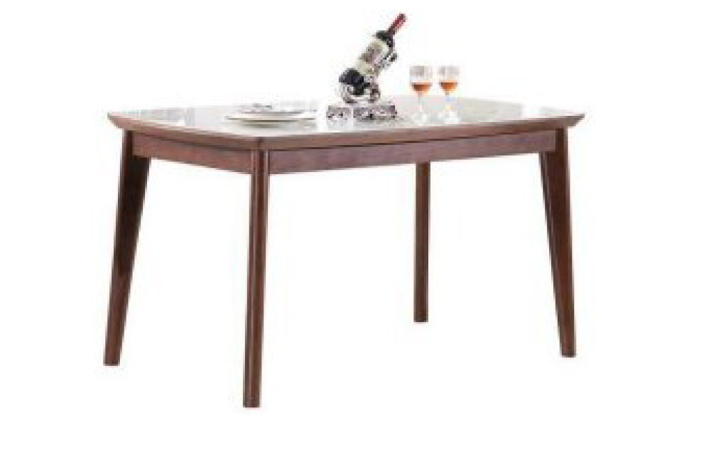Honey Dining Table - 1600(L) X 900(W) - (MODEL 22-1-22-1-14) - Walnut / White