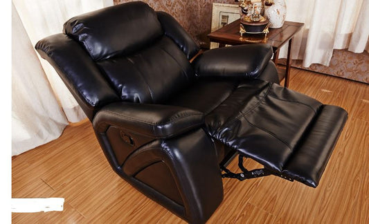 Soho Leatherette Recliner Rocker Chair (2124) - Black