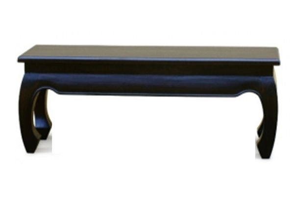 CHINESE OPIUM LEG DINING  BENCH (BE 128 35 OL) 1280(L) X 350(W) -  CHOCOLATE