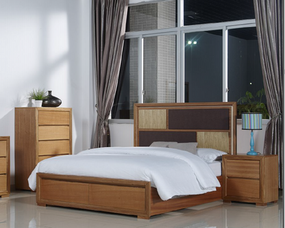 DUAS (614) TALLBOY WITH 5 DRAWERS (MODEL 1-21-4-18-5-25) - 1227(H) X 800(W) - MAPLE