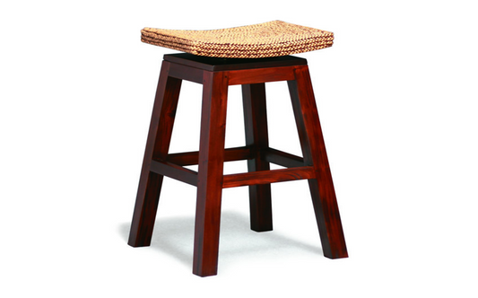 ORNAMENTAL  BAR STOOL  (BR 002 WV) - SEAT: 760(H) - MAHOGANY