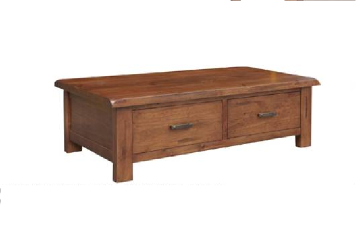 Jayden(3739) Coffee Table With Two Drawers - 1300(W) X 700(D) -(MODEL - 7-5-15-18-7-9-1) - Nutmeg